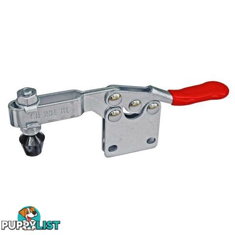 Toggle Clamp Horizontal Straight Base Flat Handle 90kg Cap 56.2mm Reach ITM CH-201-BI