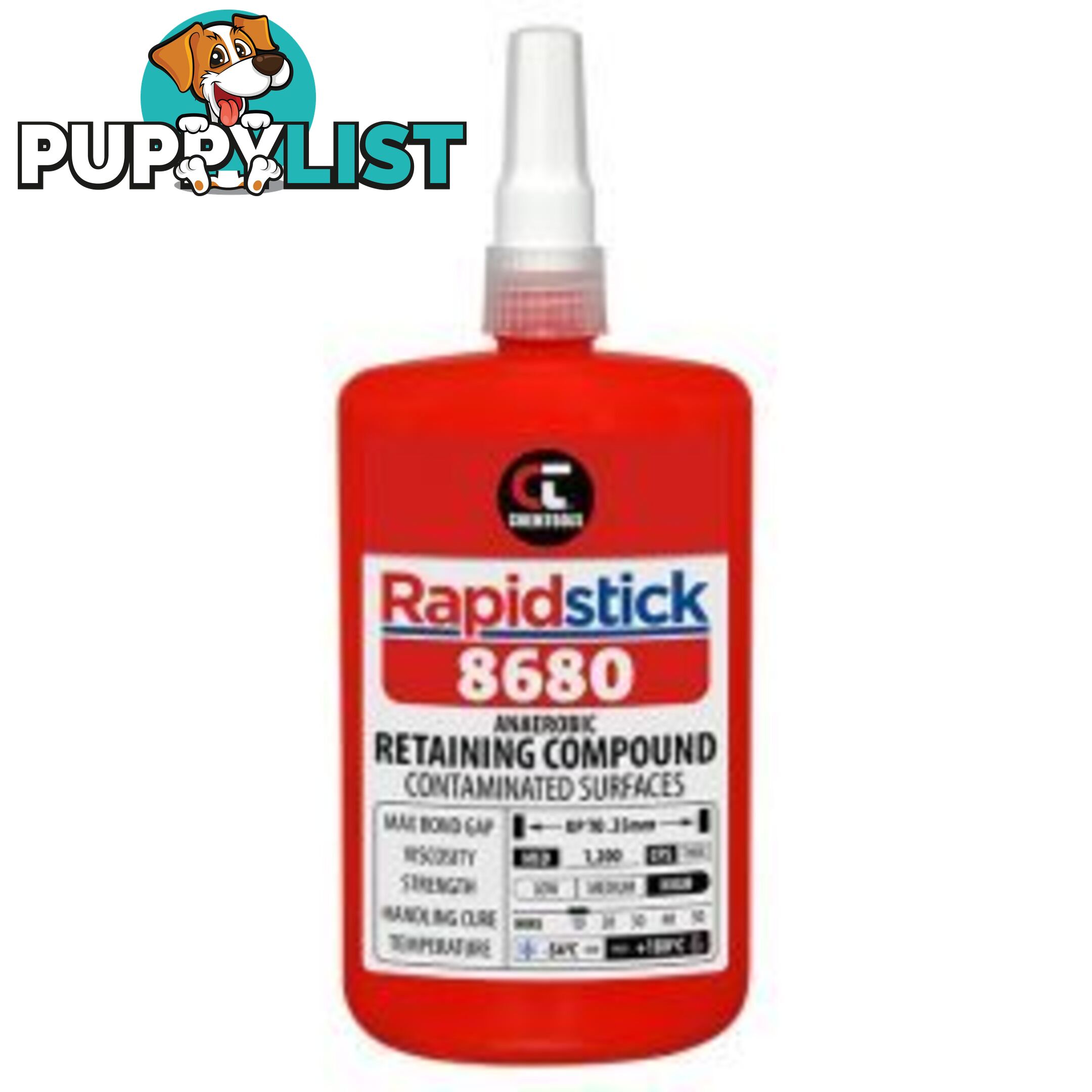 8680 Retaining Compound 250ml Very High Strength