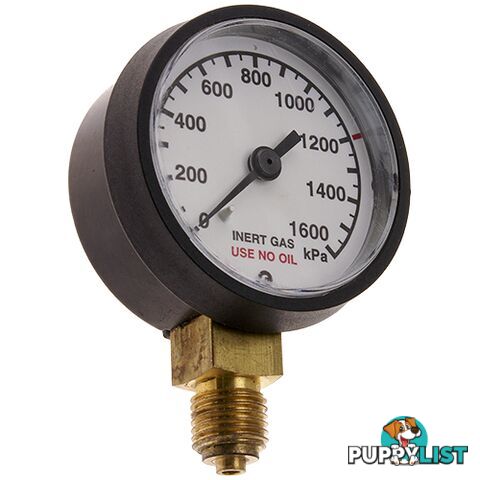 Pressure Gauge 0 - 600 kPa LPG 1/4" BSPP For RZ- Regulators