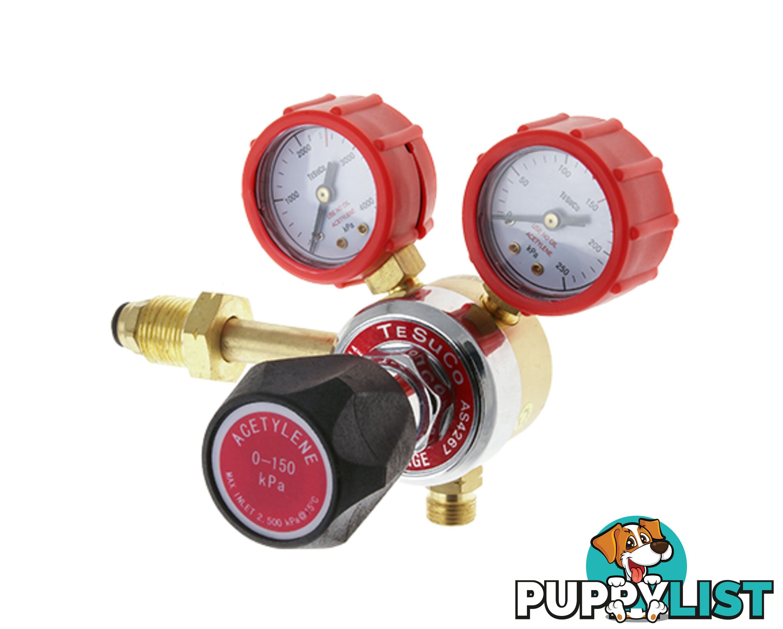 Regulator 1 Stage Side Entry Acetylene Type 20 Tesuco RC1SAC1.5