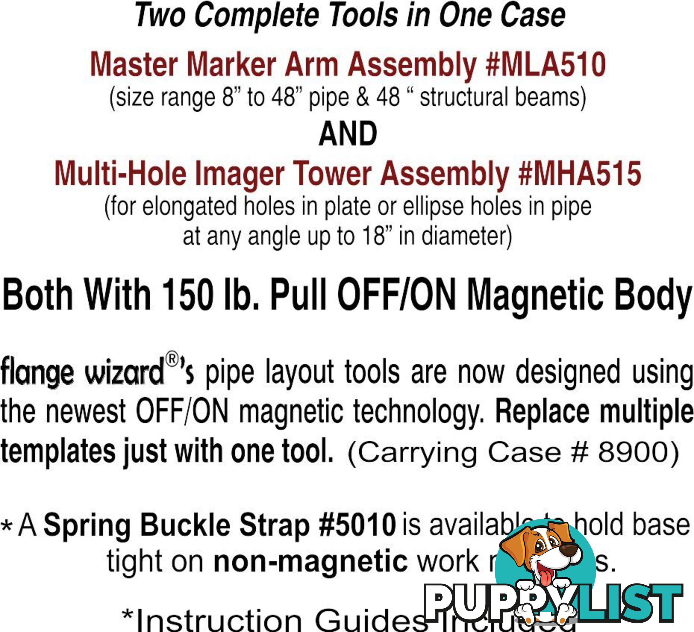 Master Marker & Imager Combo âNew ON/OFF Magnetâ Flange Wizard MMC510