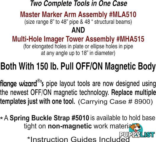 Master Marker & Imager Combo âNew ON/OFF Magnetâ Flange Wizard MMC510