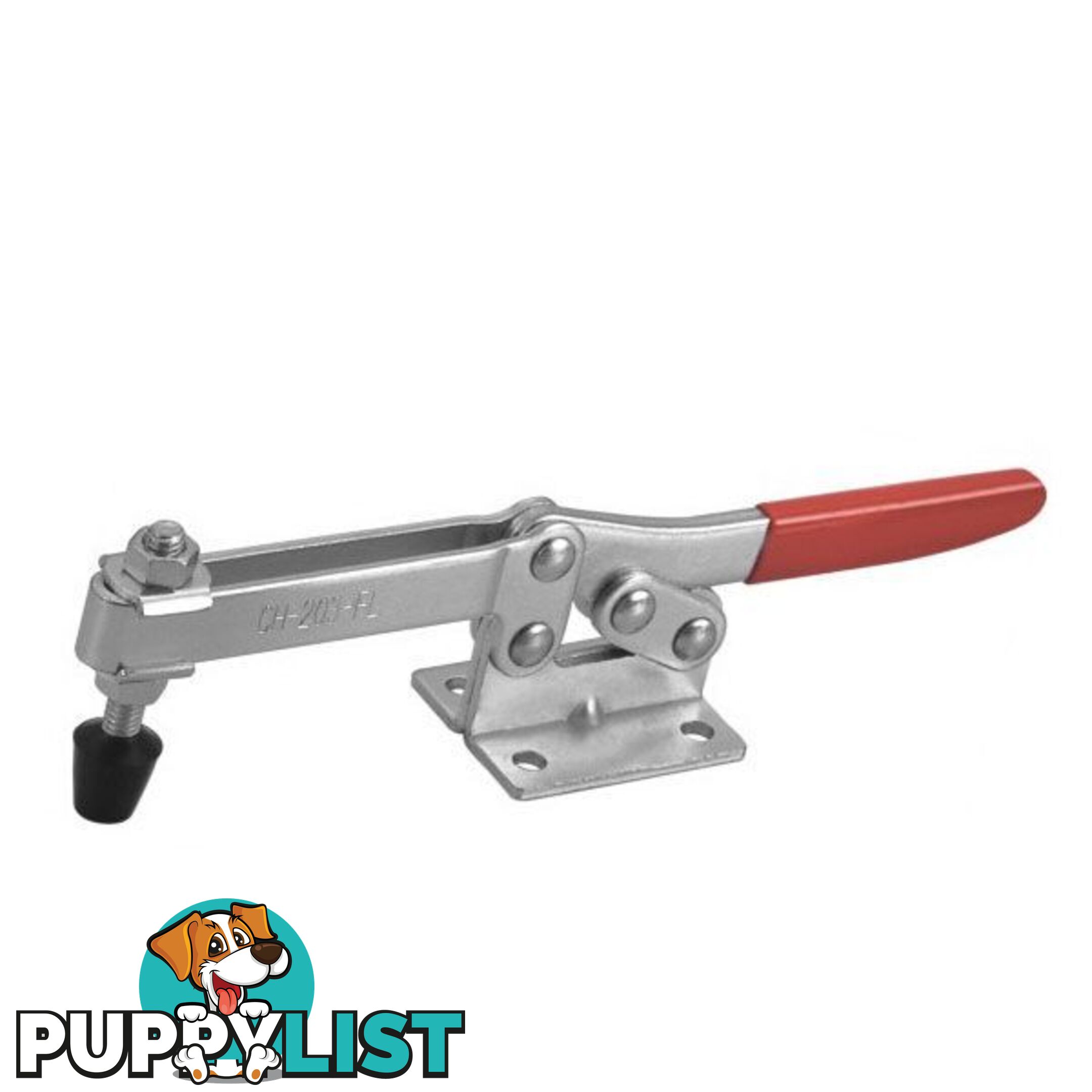 Toggle Clamp Horizontal Flanged Base Straight Handle 2270kg Cap 57mm Reach ITM CH-203-F