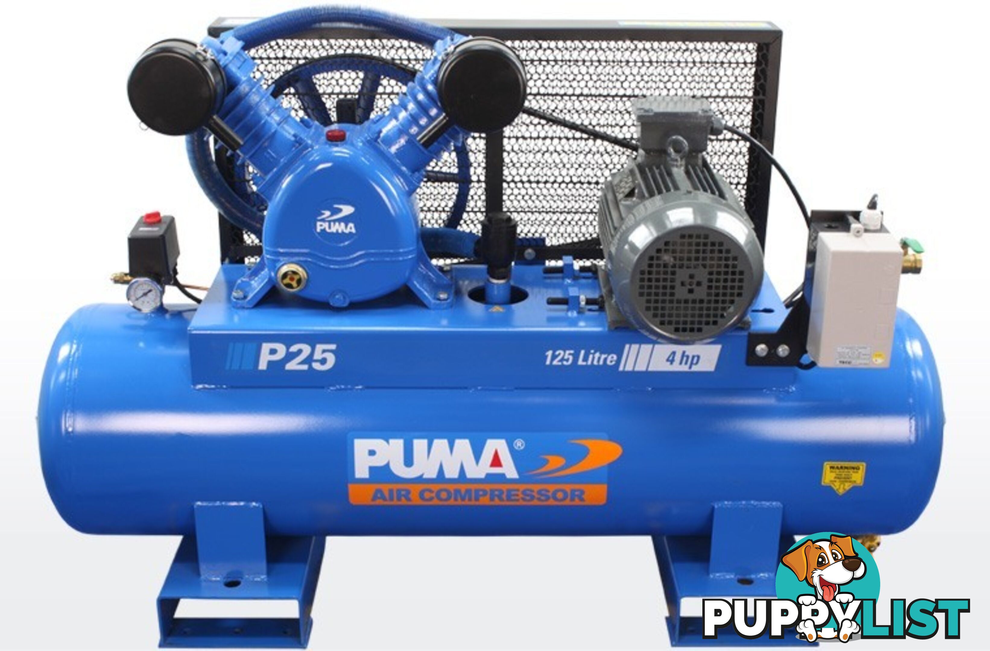 Air Compressor Dependable Performance 125 Litres Puma PU P25 415V