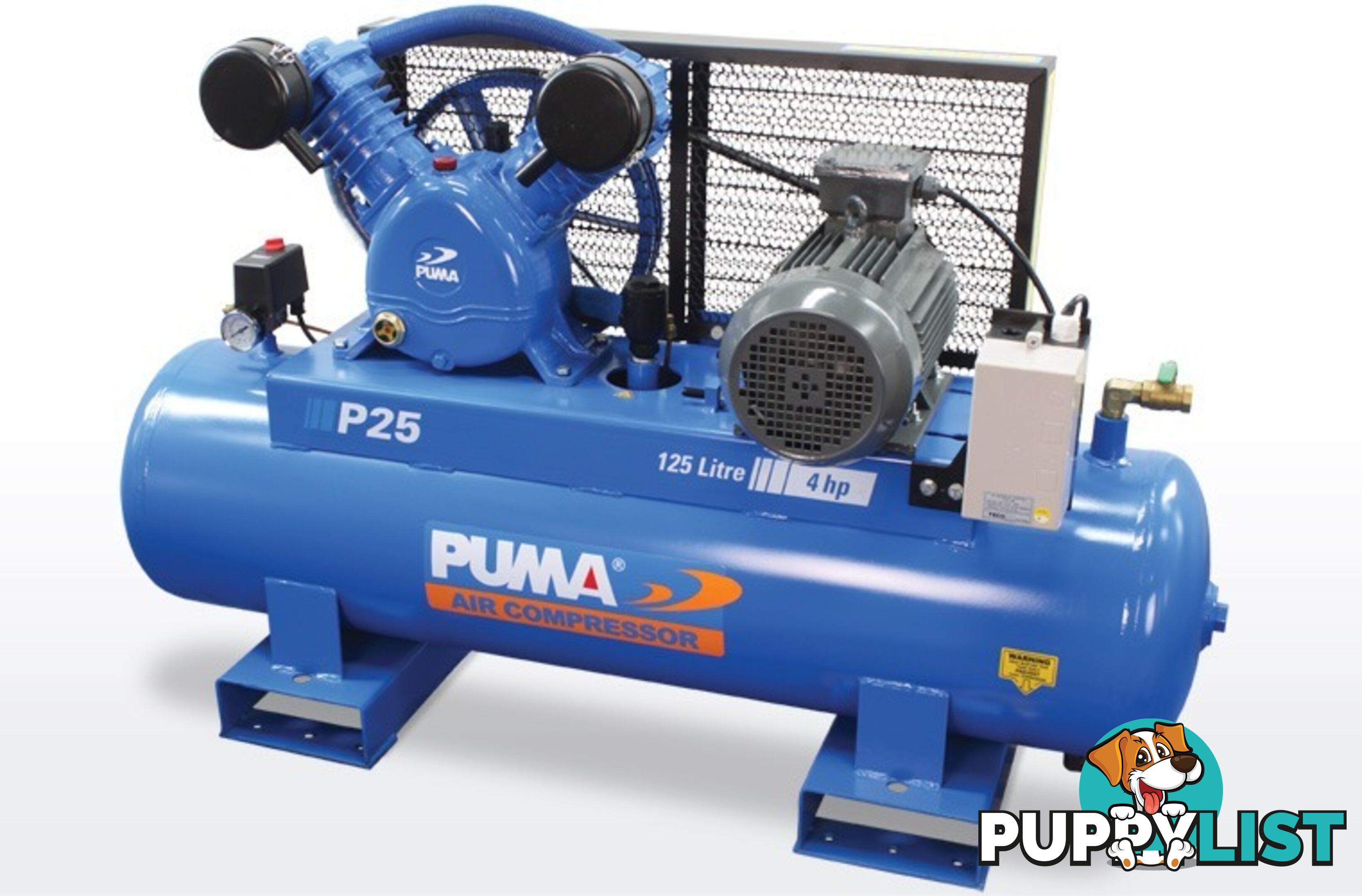 Air Compressor Dependable Performance 125 Litres Puma PU P25 415V