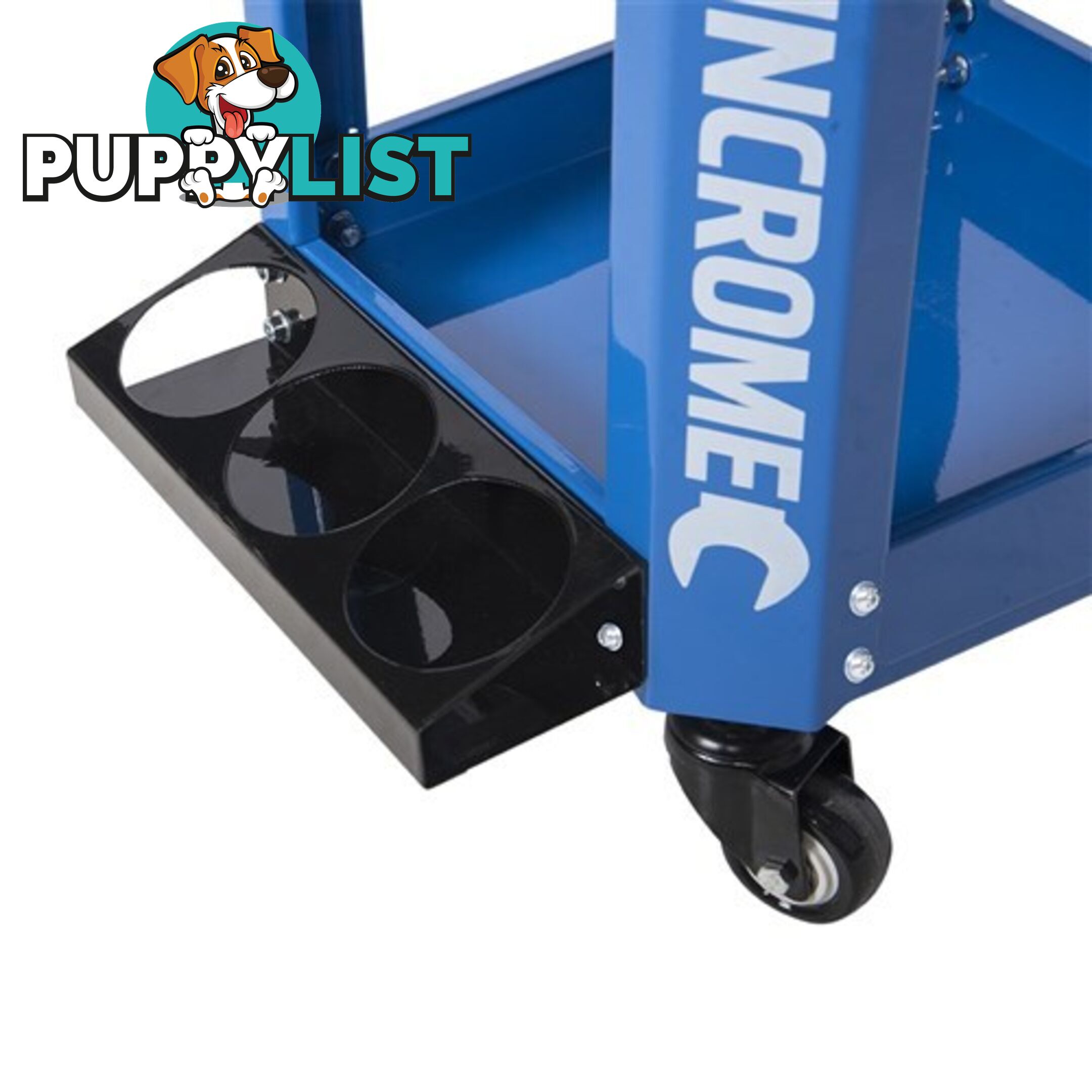 Kincrome K8114 Workshop Creeper Seat 2 Drawer Electric Blue