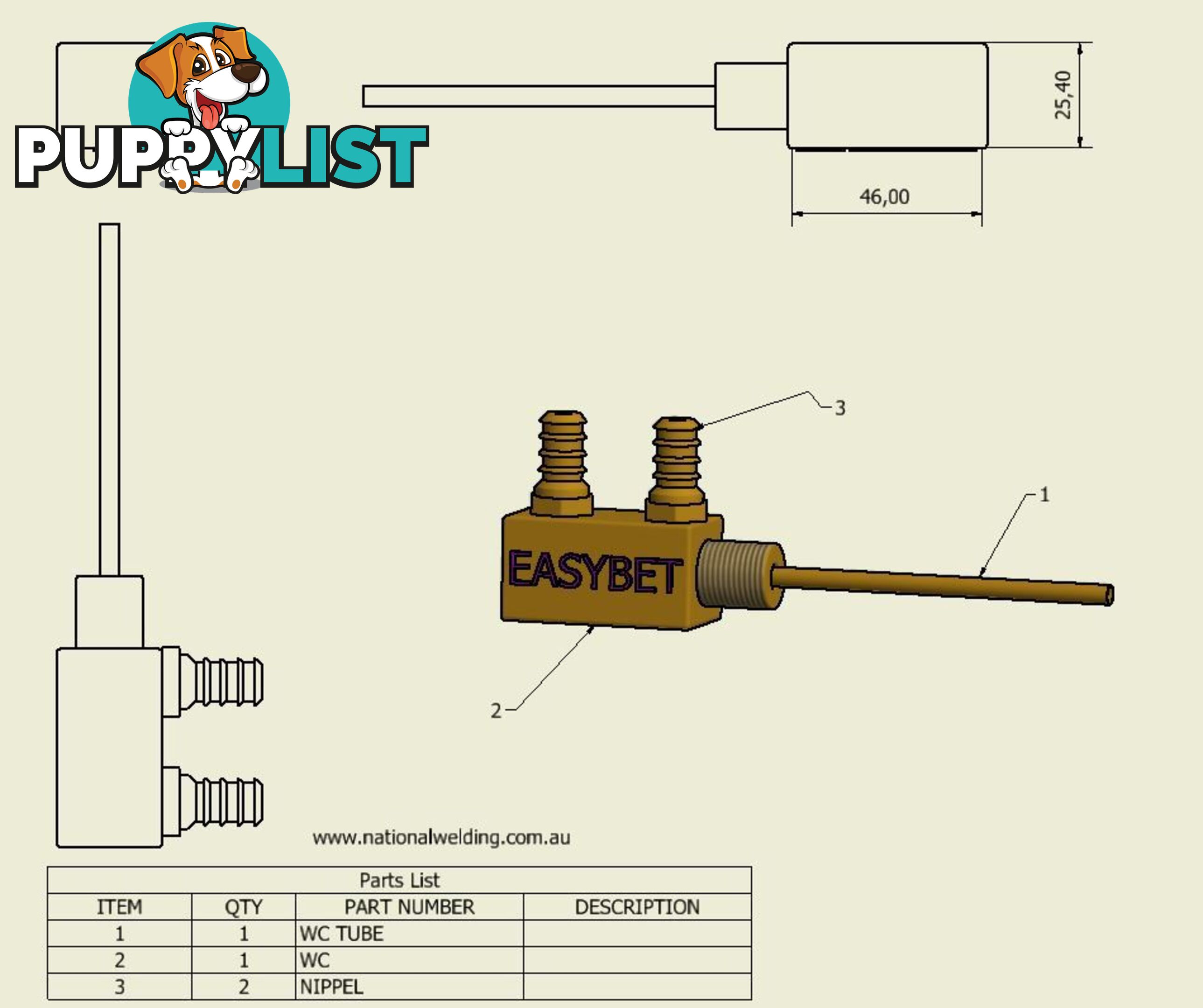 Water Circulator with Hose Tail WCH