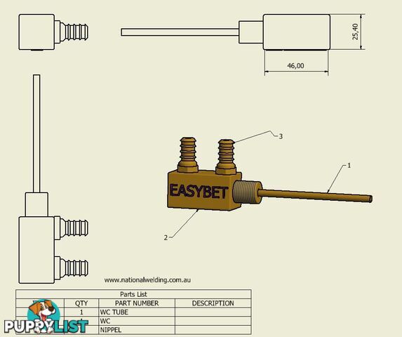 Water Circulator with Hose Tail WCH