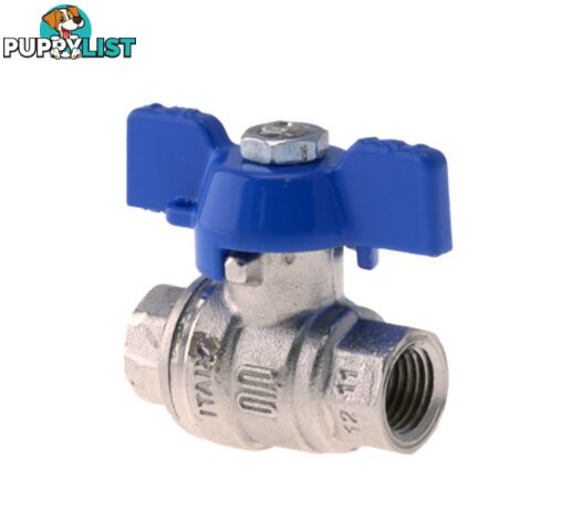 Ball Valve 1/4NPT Inert Gas Blue Handle Tesuco T-VA00707