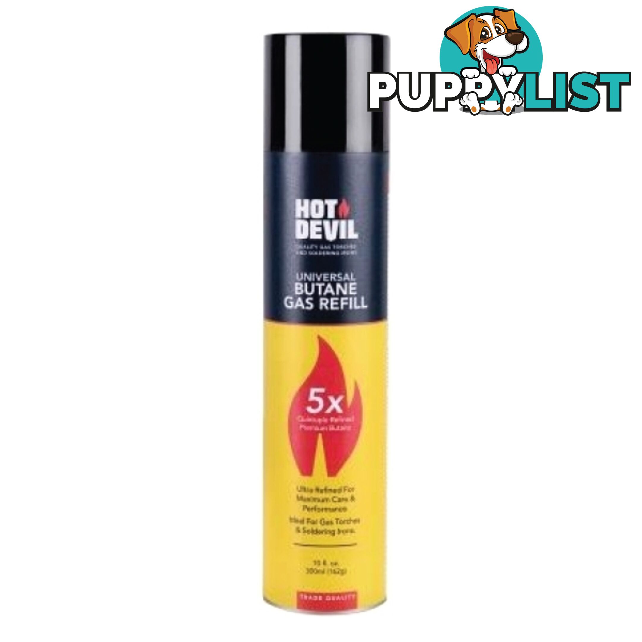 Butane Gas Refill 5x Purified Hot Devil HDGAS5