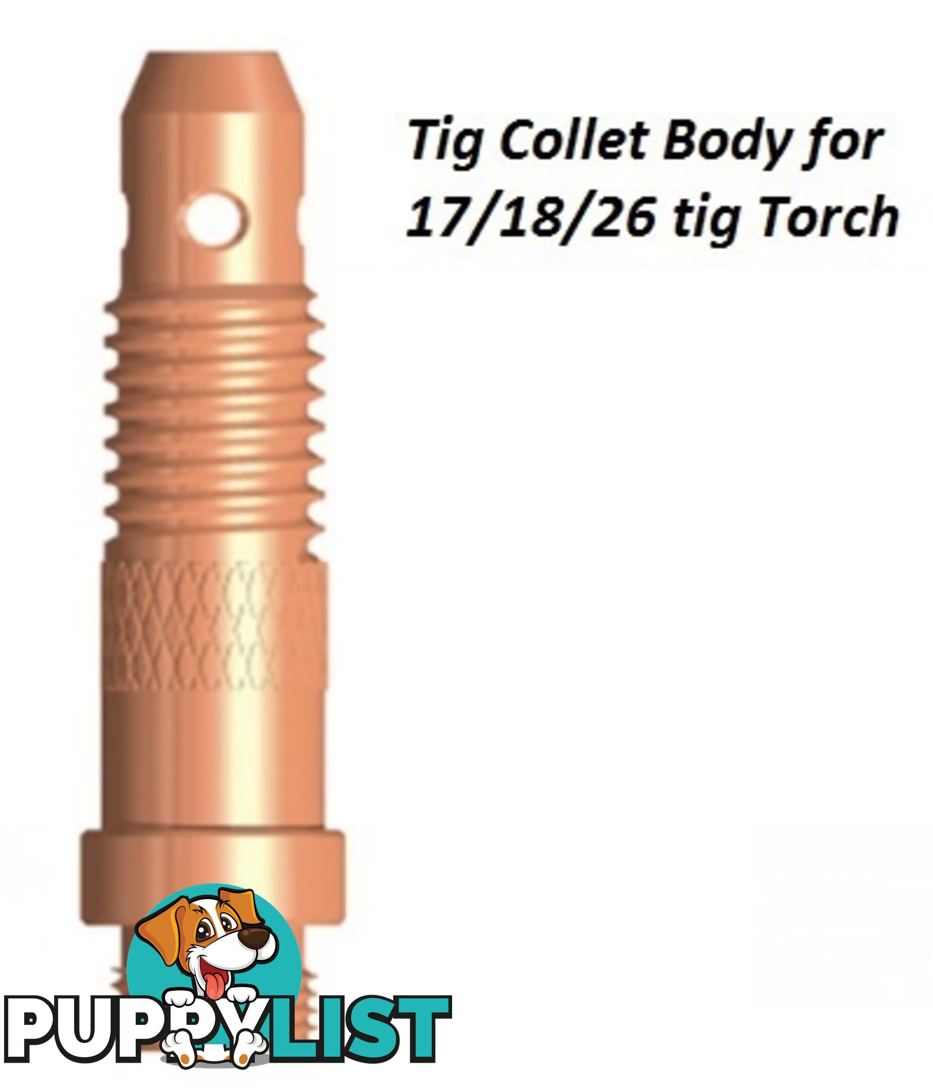 Collet Body 2.4mm For 17/18/26 Torch 10N32 Pkt : 5