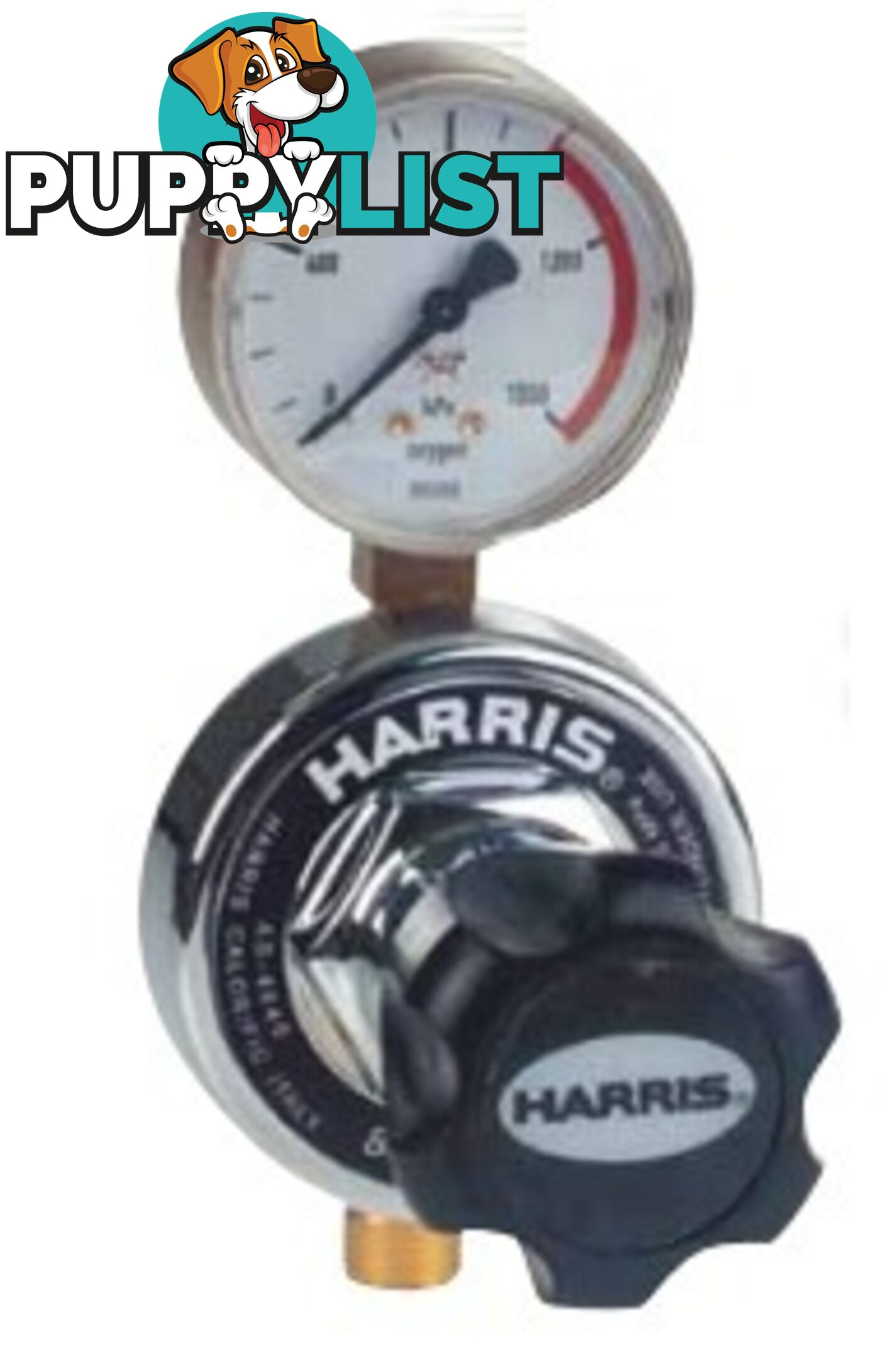 Harris Model 847 Pipeline Reg, Rear Inlet (Oxygen Type)