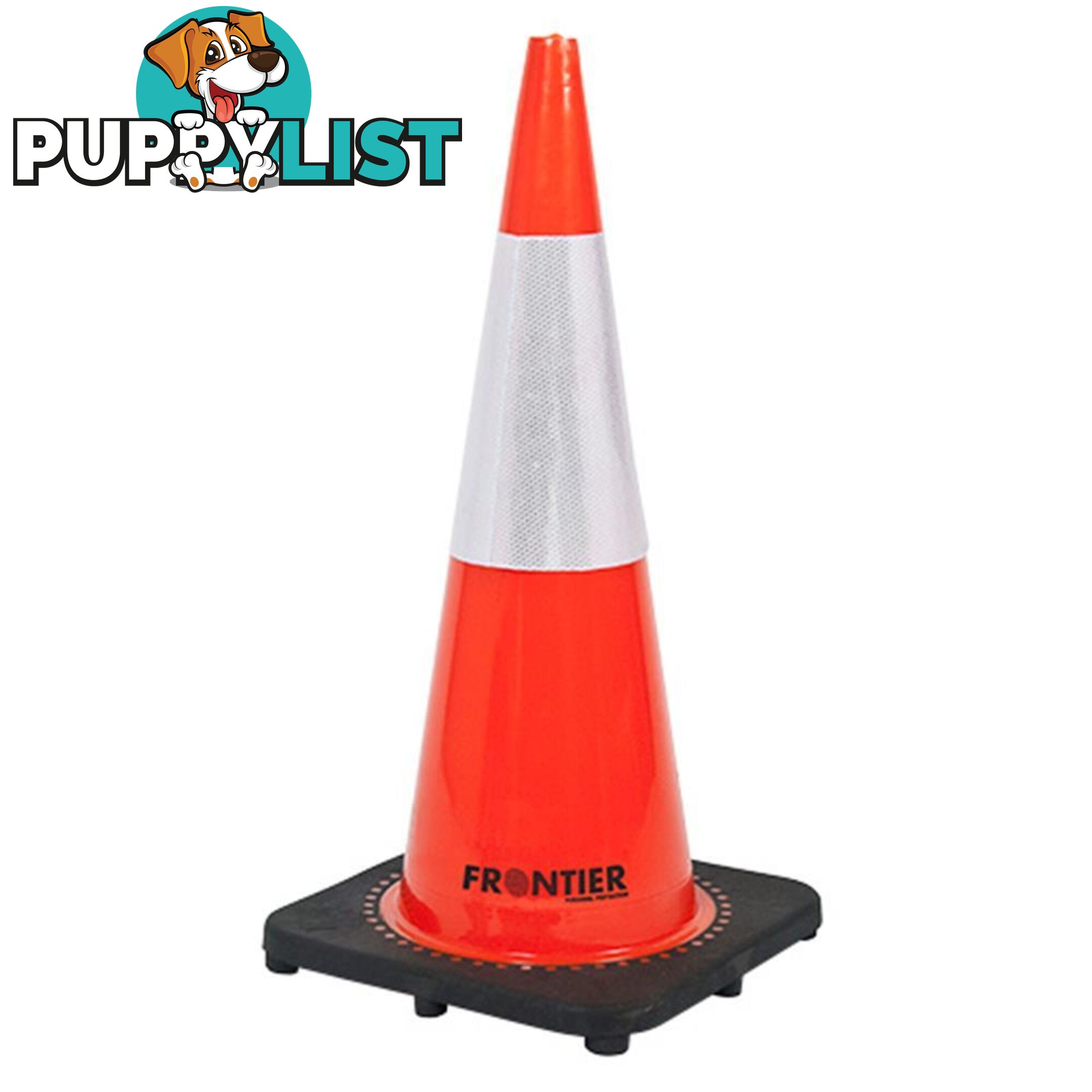 Frontier Reflective Traffic Cone 700mm Fluro Orange FRCONERFLFO0450