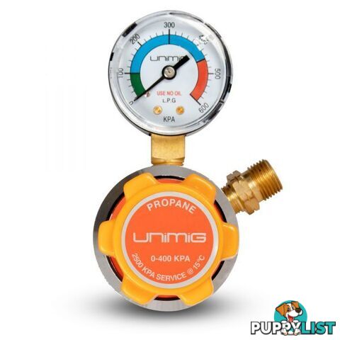 LPG/Propane Regulator Single Gauge Unimig Lpgreg