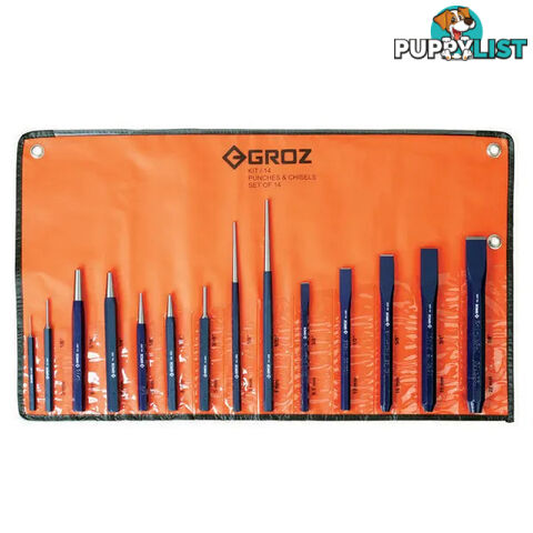 Groz Punch and Cold Chisel Set 14 Piece GZ-33001