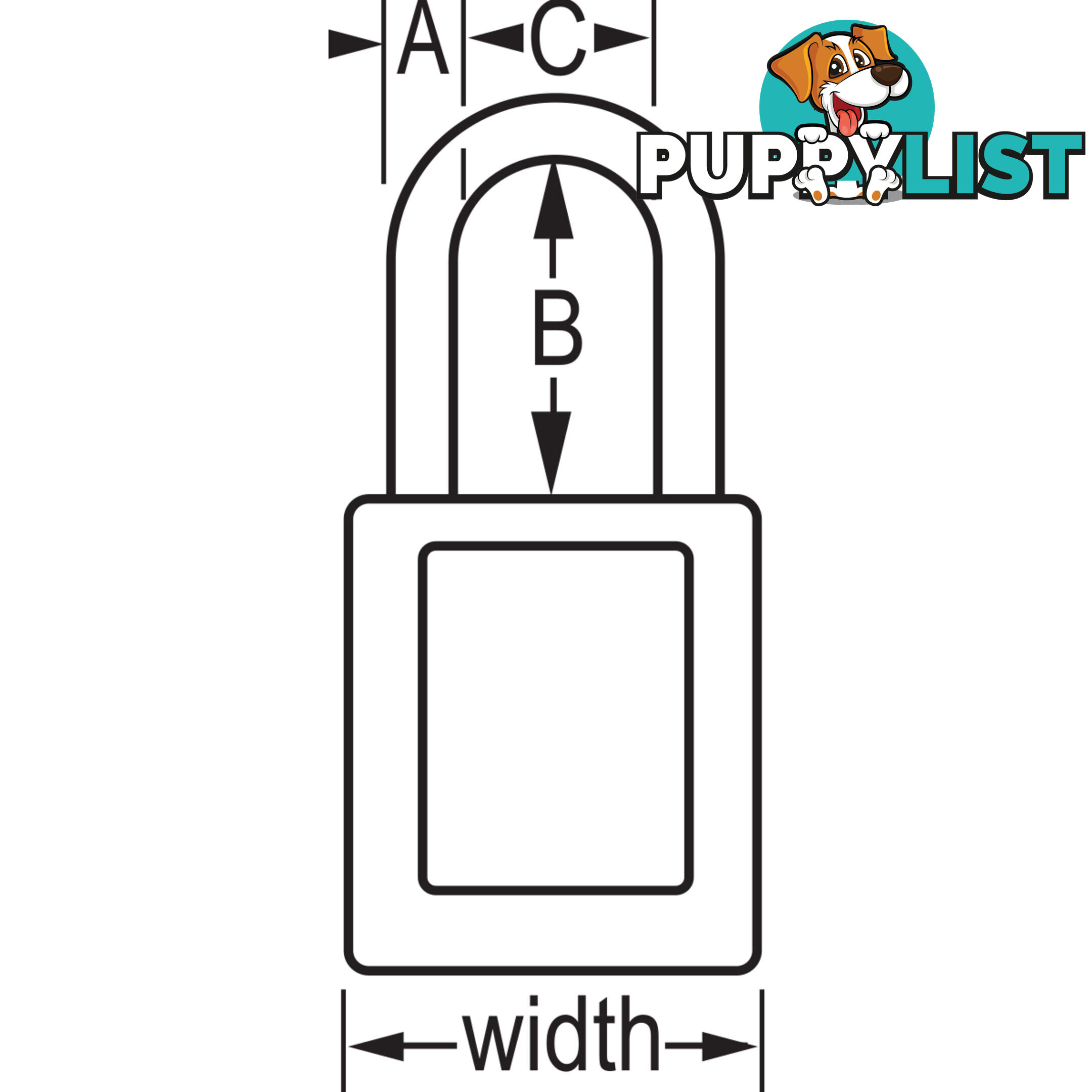 Dielectric Zenexâ¢ Safety Padlock 38mmX38mm Nylon Shackle Masterlock