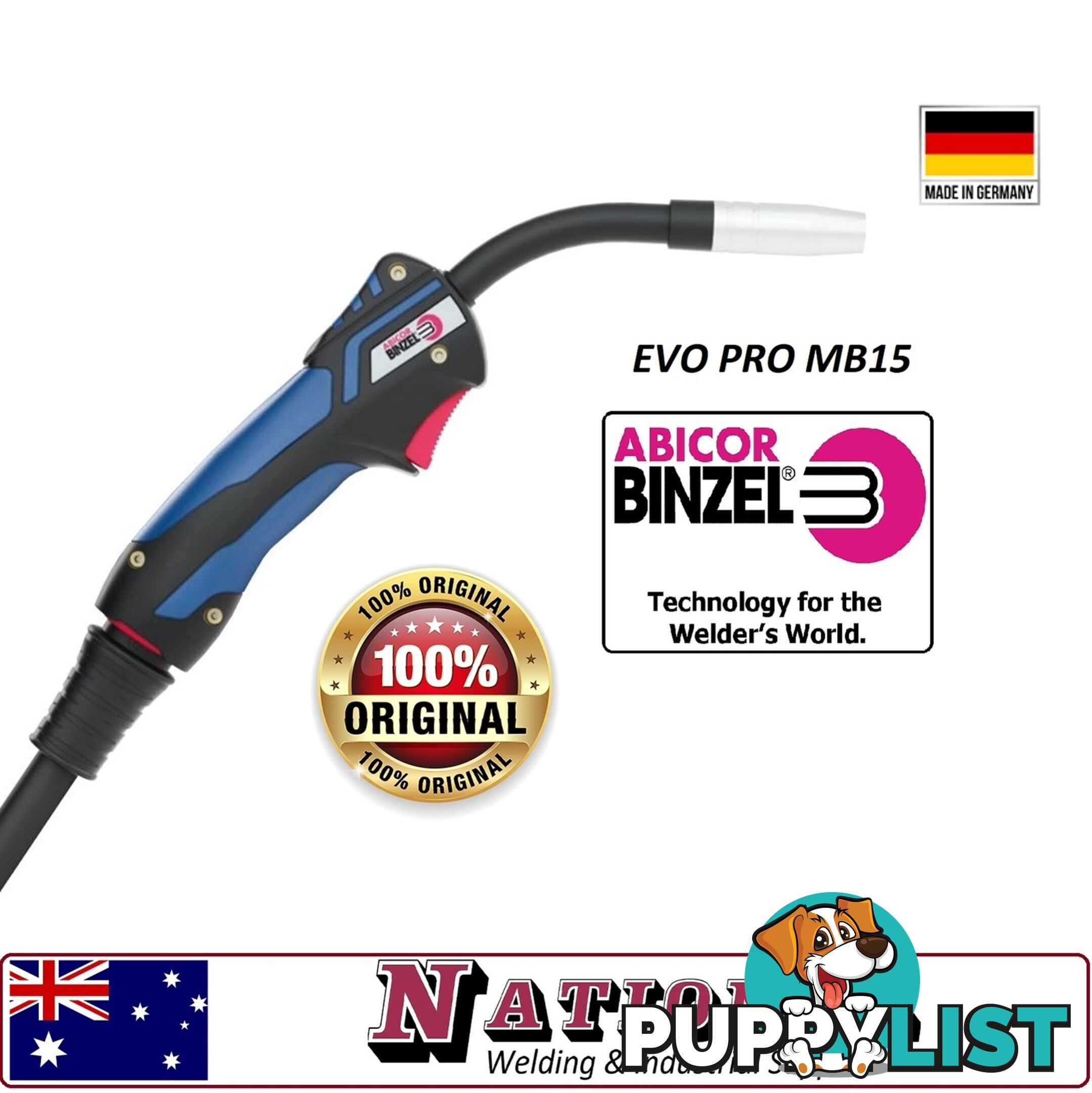 Binzel MB15 EVO Pro MIG Welding Torch 5 Metres 002.0714.1