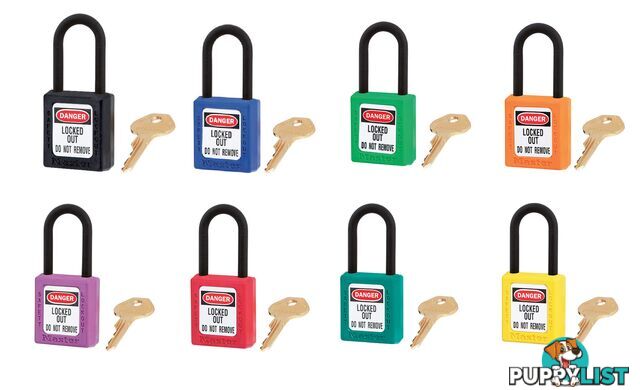 Dielectric Zenexâ¢ Safety Padlock 38mmX38mm Nylon Shackle Masterlock