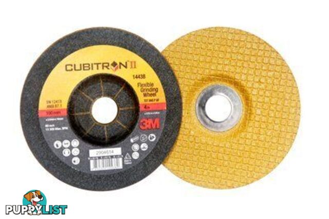 Flexible Grinding Wheel 125 x 3 x 22.23mm 60+ 3M XC002071790 (14444) Pack of 10