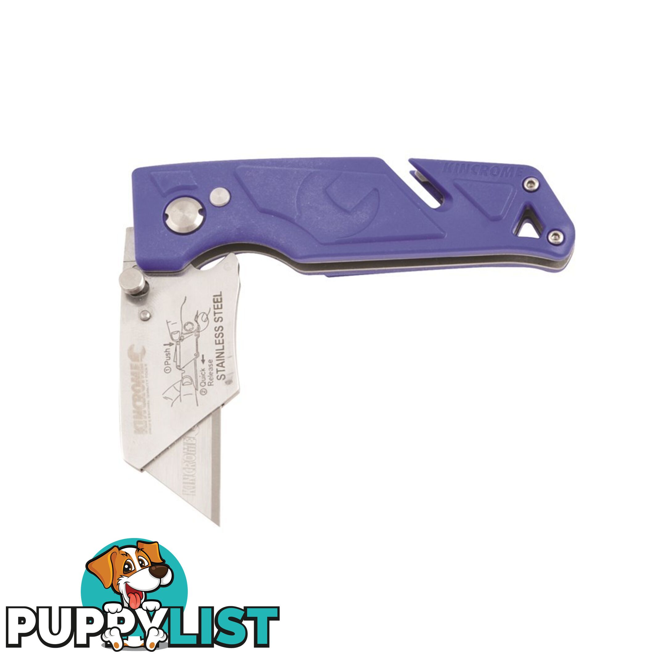 Folding Utility Knife Plastic Lockback Kincrome K6100