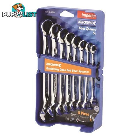 Combination Ratcheting Open End Gear Spanner Set Kincrome K3097