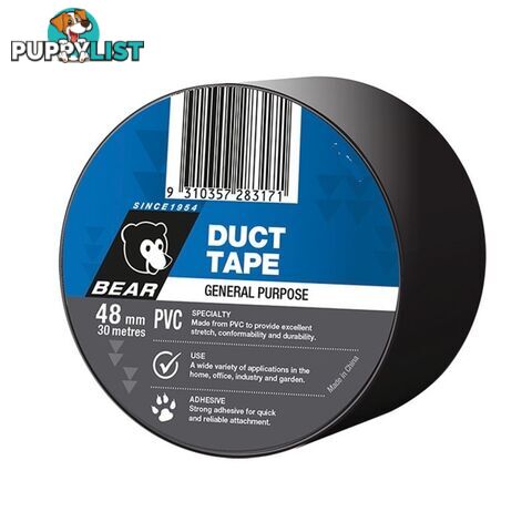 Duct Tape Silver Bear PVC 48mm 30 Metres General Purpose Norton 63642548313