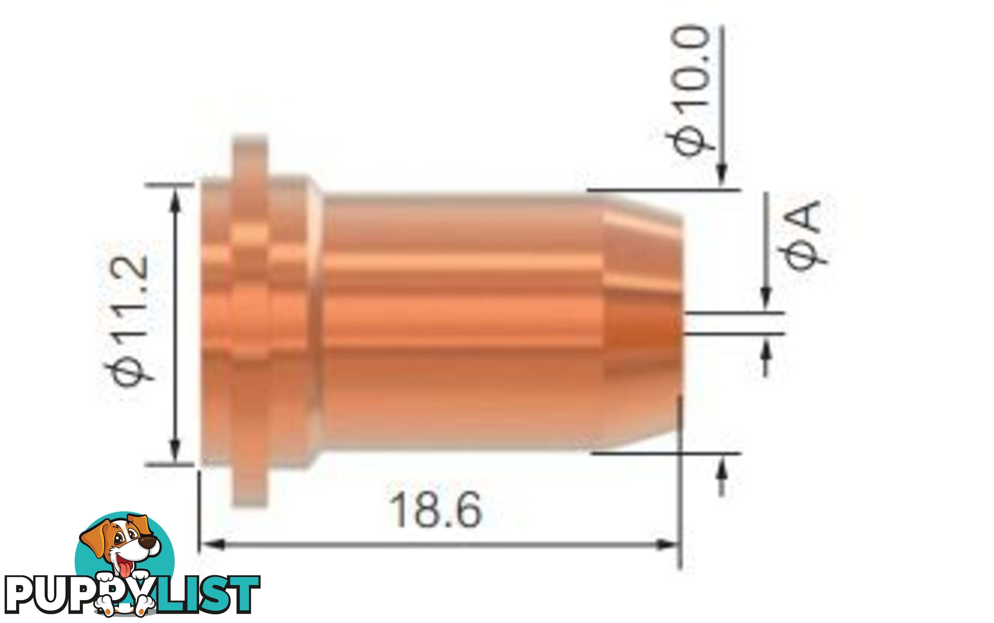 Cutting Tip 1.0mm Flat For Cutmatic 45 WIA SCP2524-10 Pkt : 5