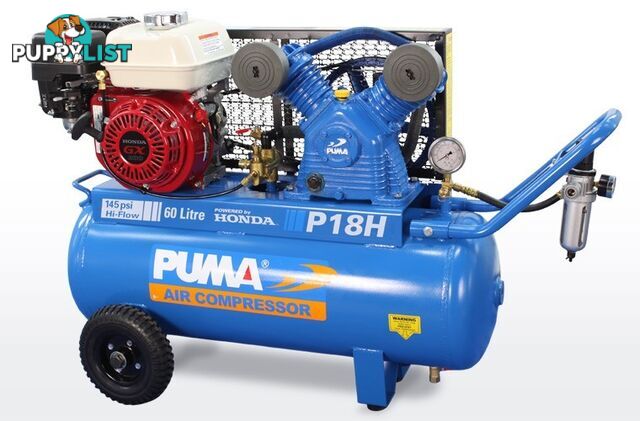 Air Compressor 60 Litres Honda Petrol Puma PU P18H