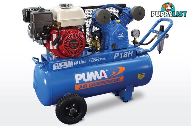 Air Compressor 60 Litres Honda Petrol Puma PU P18H