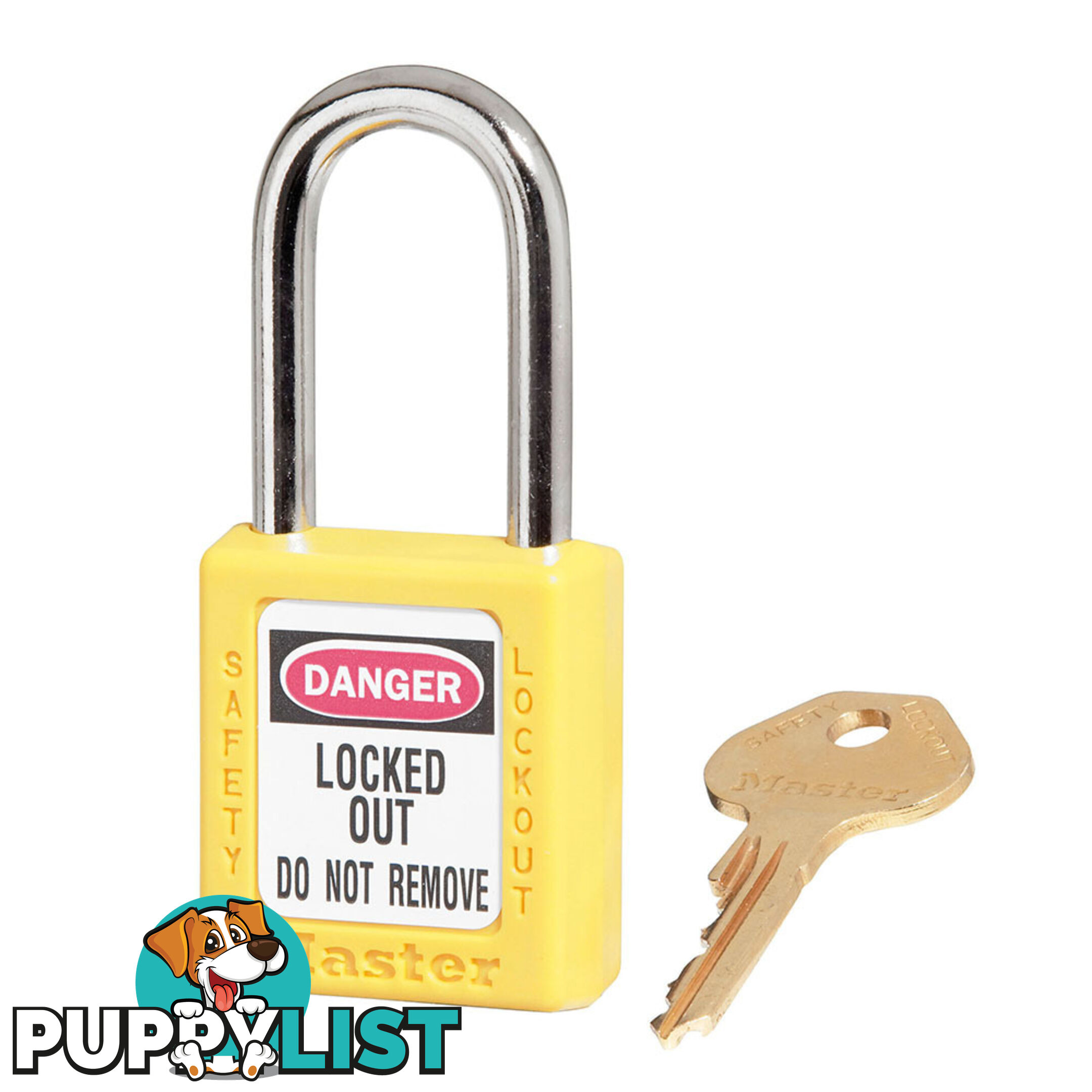 Yellow Zenex Safety Padlocks 38mmX38mm Masterlock 410YLW