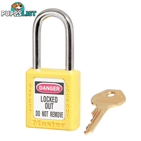 Yellow Zenex Safety Padlocks 38mmX38mm Masterlock 410YLW