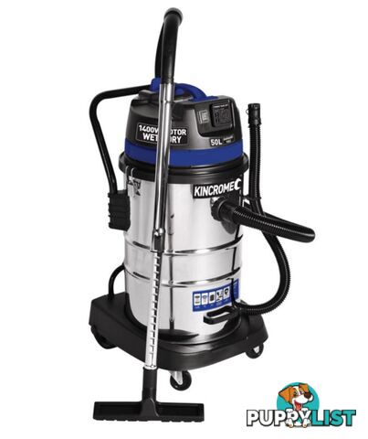 Wet and Dry Garage Vacuums 50L 1400W/240V Kincrome KP704