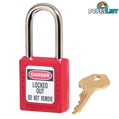 Red Zenex Safety Padlocks 38mmX44mm Masterlock 410RED