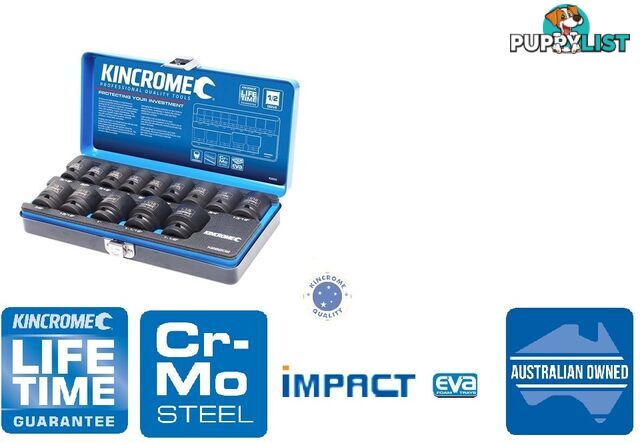 Impact Socket Set 14 Piece 1/2" Drive - Imperial Kincrome K28202