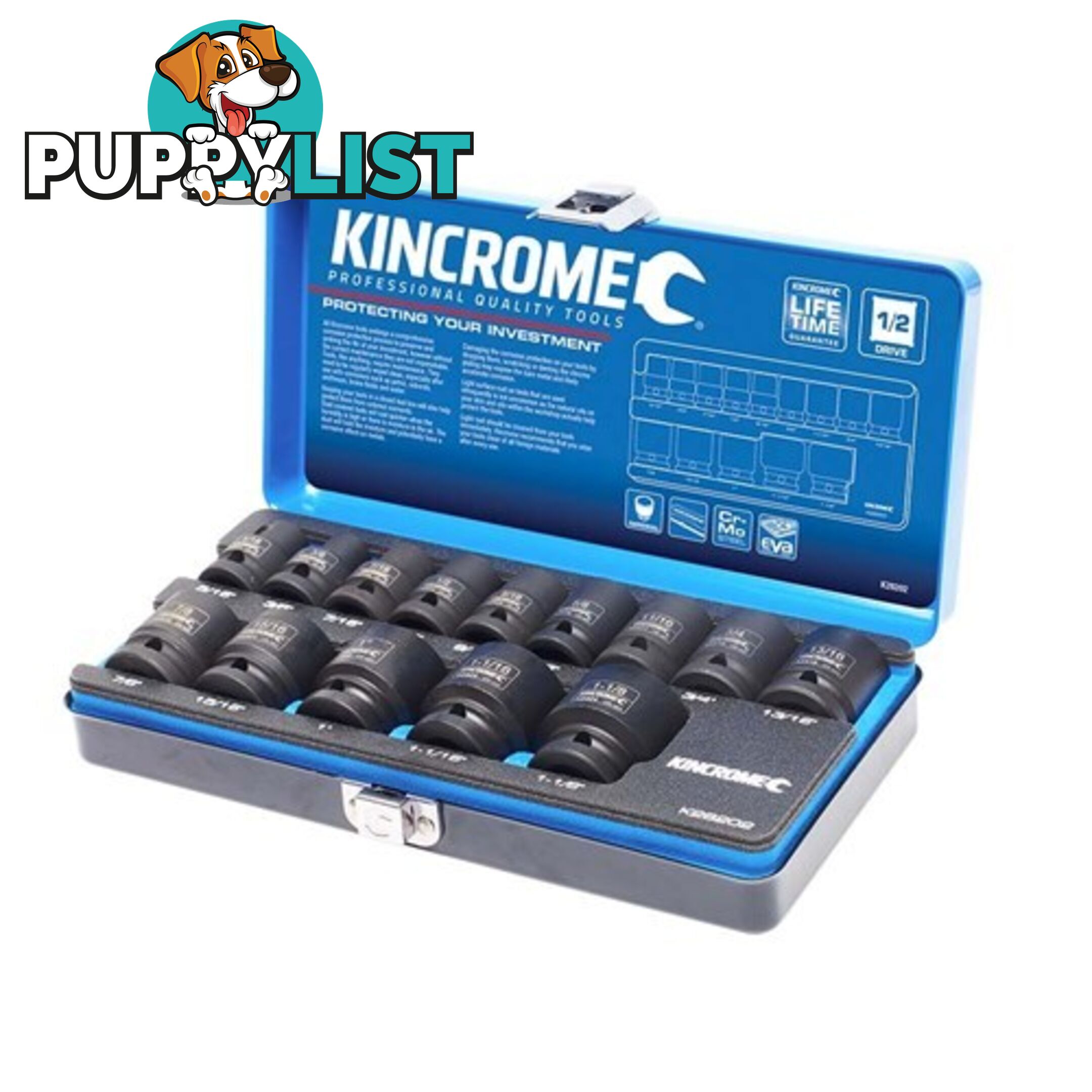 Impact Socket Set 14 Piece 1/2" Drive - Imperial Kincrome K28202