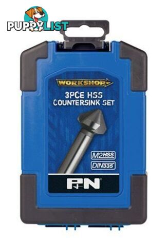 P&N Workshop Countersink Set 3 Pieces HSS Sutton Tools 107CS0003