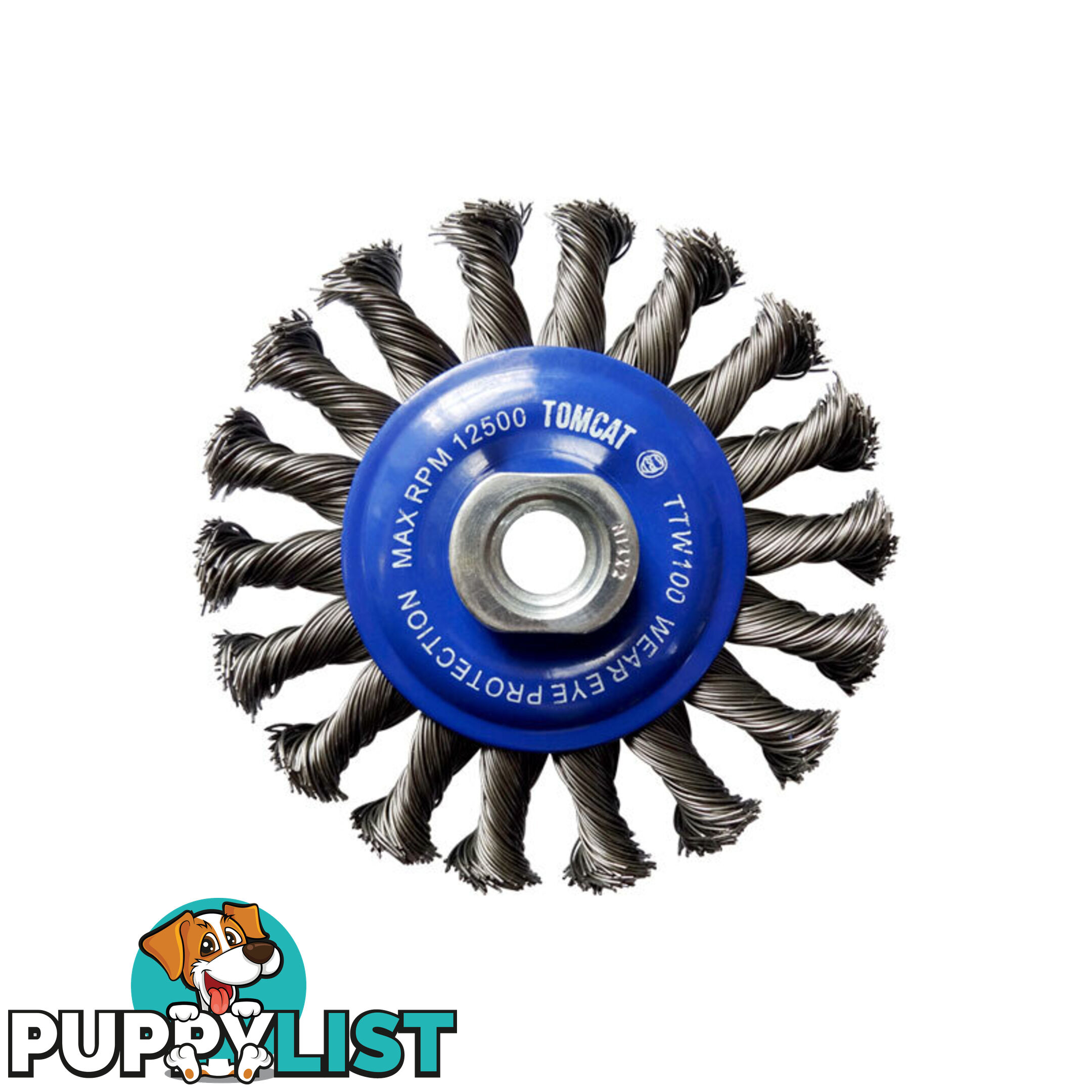 Multi-Thread Twistknot 100mm Wheel Brush Tomcat TTW100