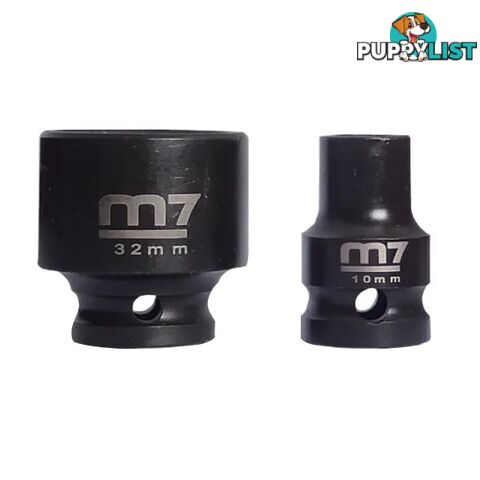 Impact Socket With Hang Tab 1/2" Drive 6 Point 28mm M7 M7-MA411M28