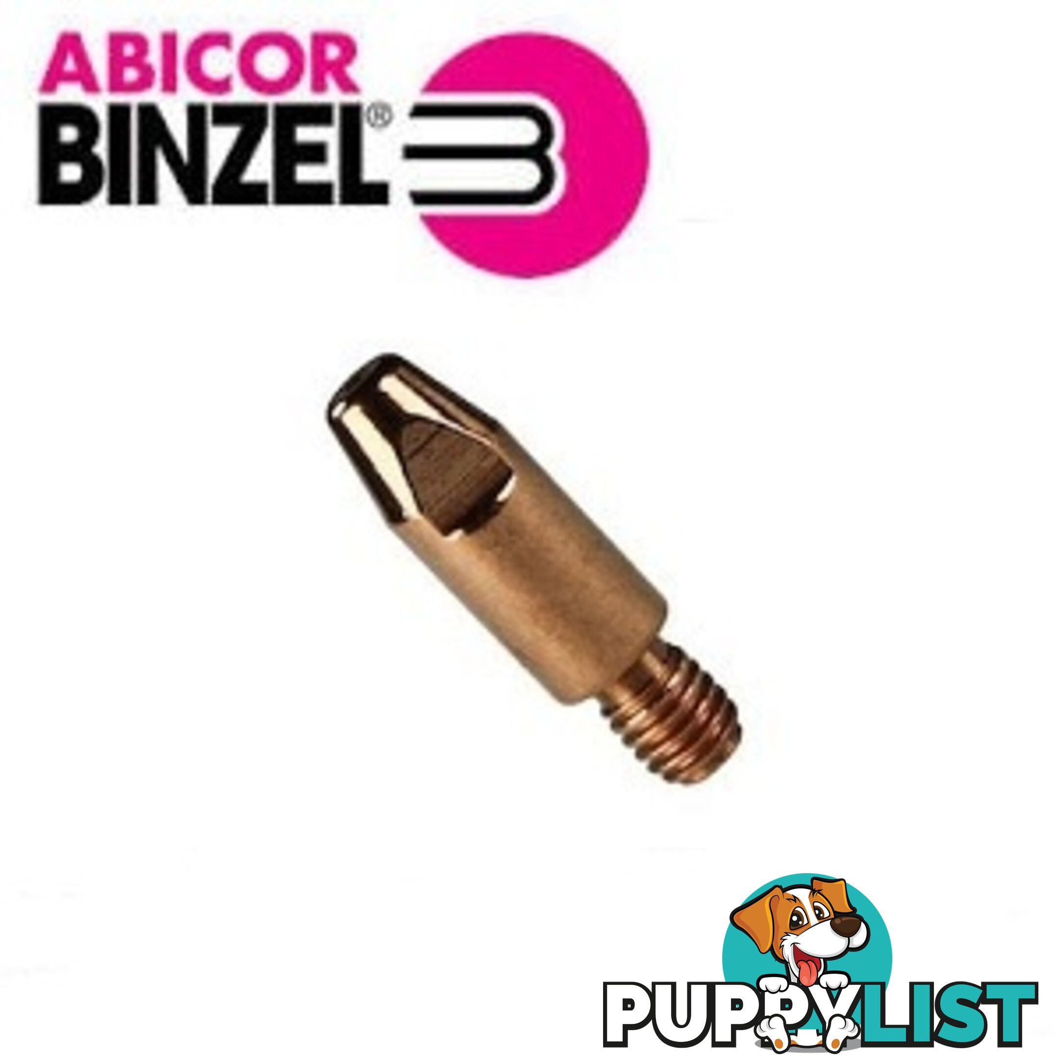 0.8mm Aluminium M6 8mm 28mm Binzel contact tip Pk:10 P141.0001