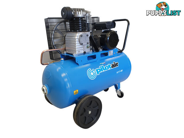 K17-90 Reciprocating Air Compressor Portable 3HP 240V, 90 Litres Receiver K17-90