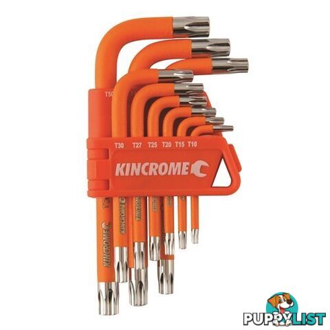 Tamperproof TorxÂ® Key Set Short Series 9 Piece Kincrome K5145