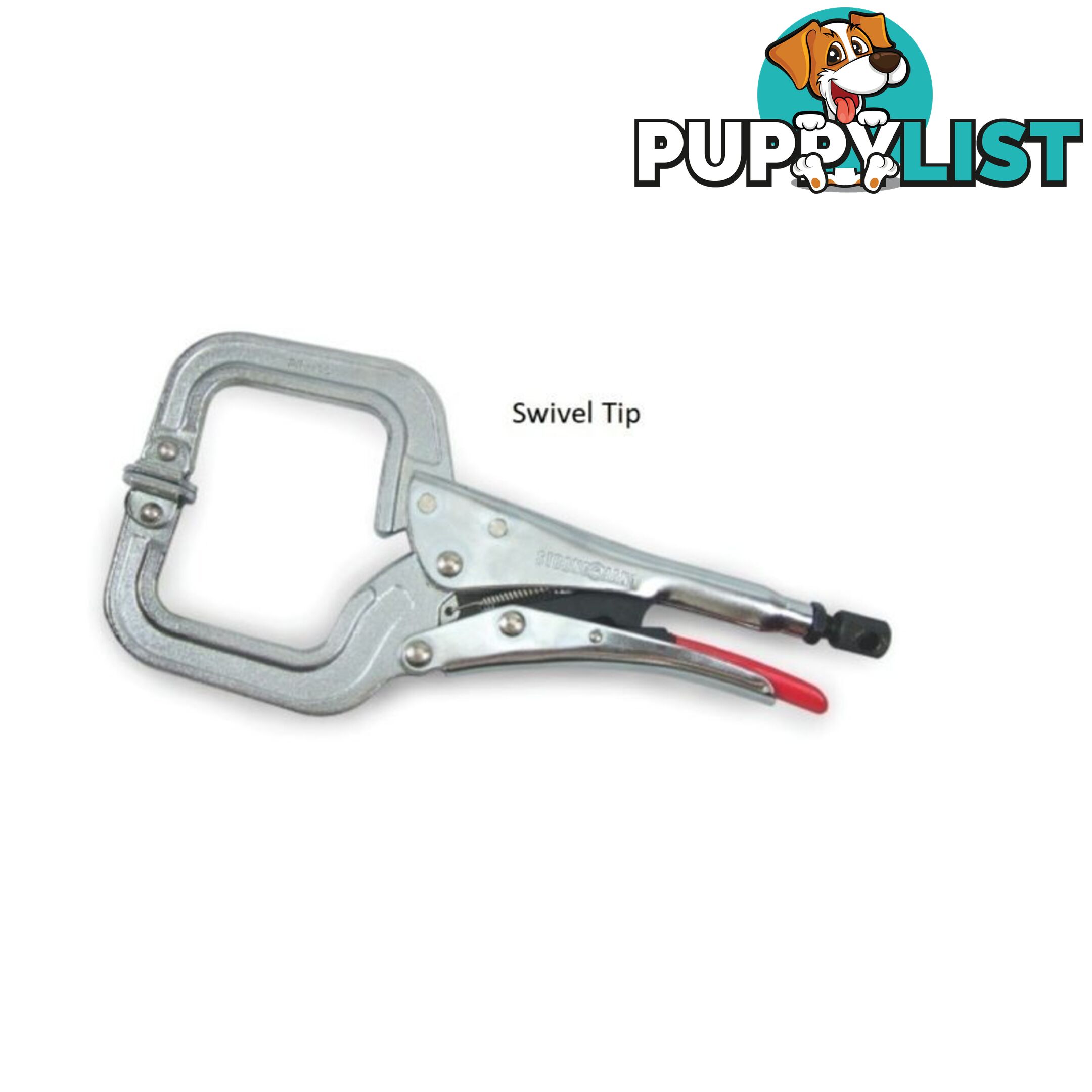 Plier Locking C-Clamp 280mm Length 102mm Opening Swivel Tip PR115S