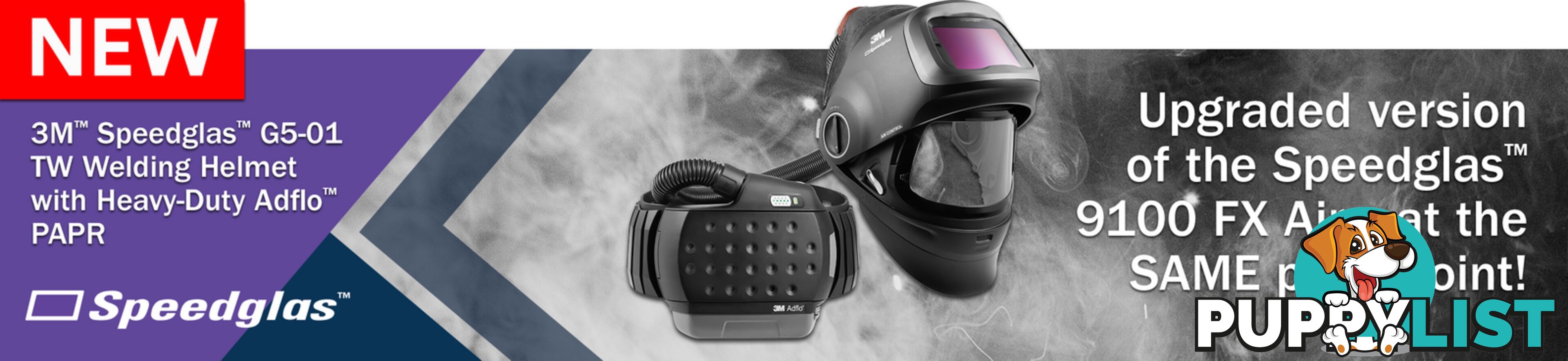 G5-01TW New Speedglas Welding Helmet With Heavy Duty Adflo PAPR 617820