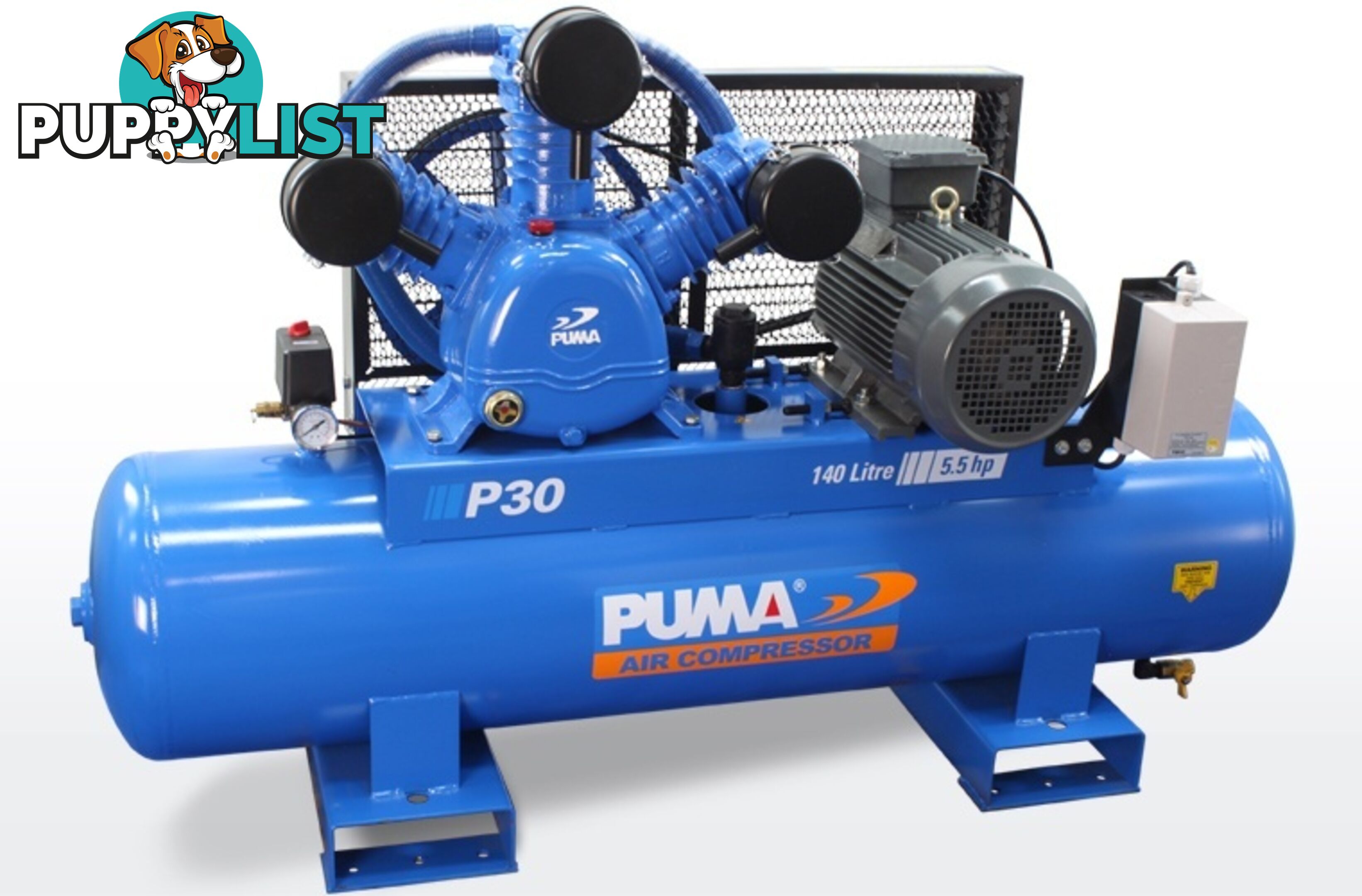 Air Compressor Dependable Performance 140 Litres Puma PU P30 415V