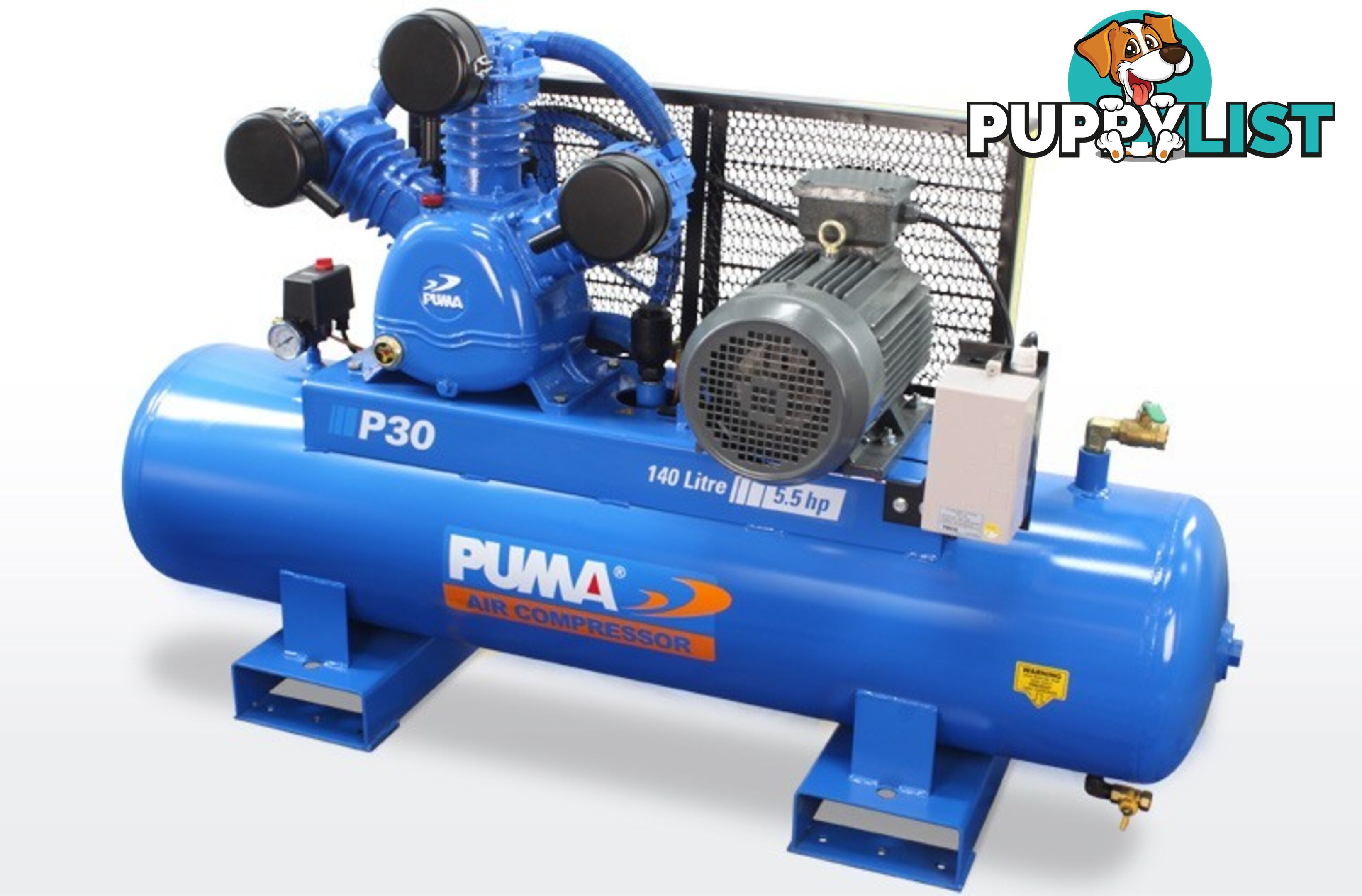 Air Compressor Dependable Performance 140 Litres Puma PU P30 415V