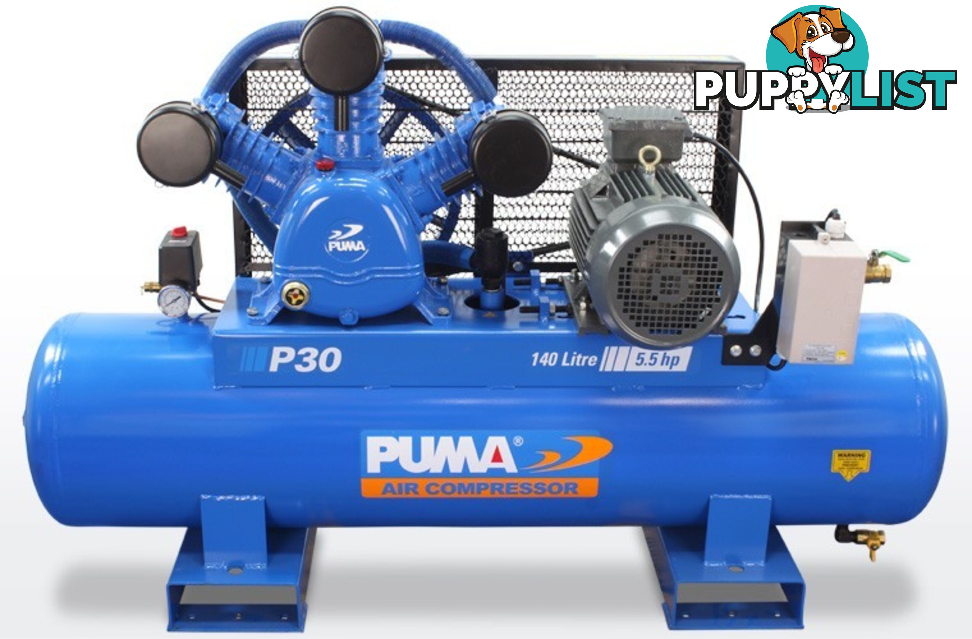 Air Compressor Dependable Performance 140 Litres Puma PU P30 415V