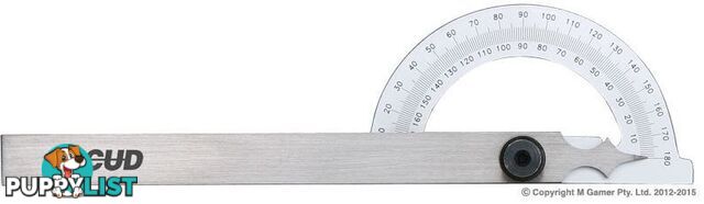 180Â° Protractor & 150mm Combination Square Accud AC-812-005-01