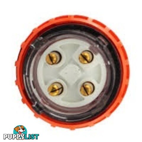 32 Amp 4 Pin IP66 Straight Plug PLS3PH432