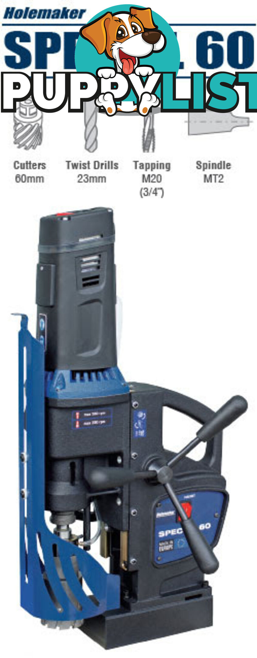 Magnetic Base Drill 240V 2 Metres Holemaker HMSPECIAL60