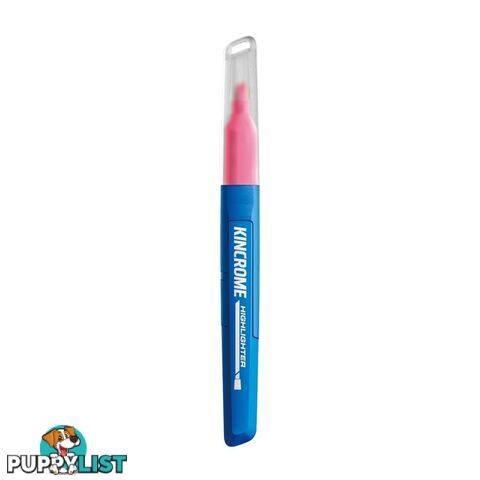 Highlighter Marker Chisel Tip Pink Each Kincrome K11762